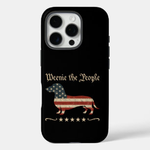 Weenie The People Dachshund 4th Of July iPhone 16 Pro Case