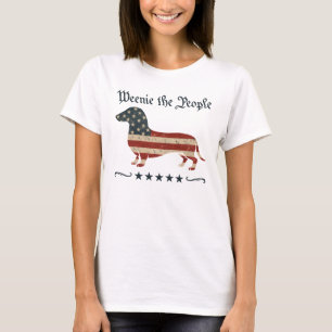 Weenie The People Dachshund 4th Of July T-Shirt