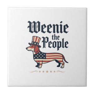 Weenie the People Patriotic Dachshund T-Shirt_1 Tile