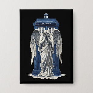 Weeping Angel with Blue Police Box 1