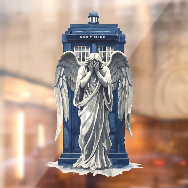 Weeping Angel with Blue Police Box 1 (Sheet 2)