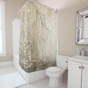 Weeping Cherry Blossom Shower Curtain