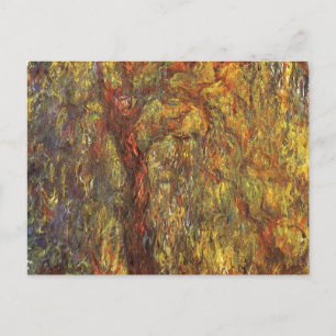 Weeping Willow by Claude Monet, Vintage Fine Art Postcard