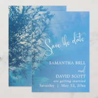 Weeping Willow Ethereal Dreamy Sky Save the Date