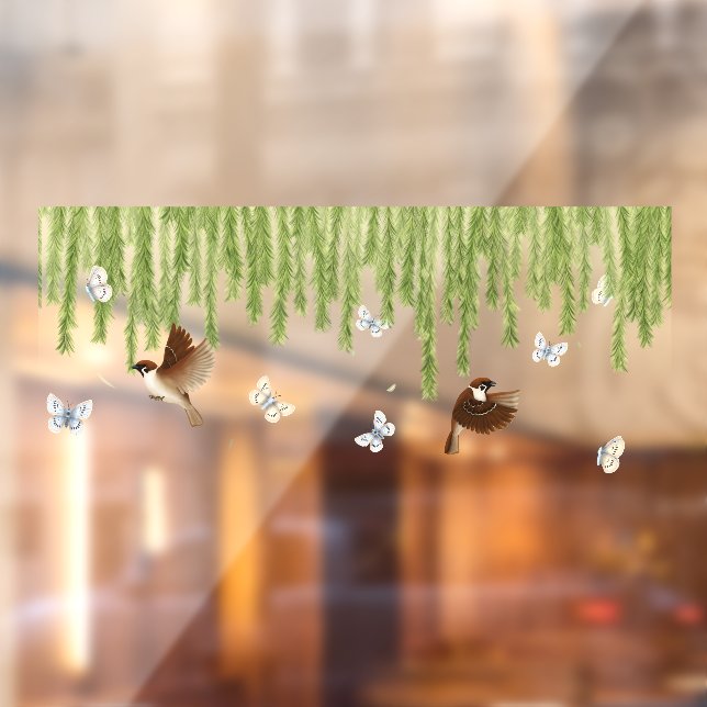 Weeping Willow Fringe Seamless Window Decal (1) (Sheet 2)
