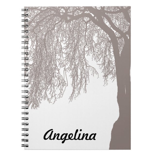 Weeping Willow Spiral Notebook (Front)