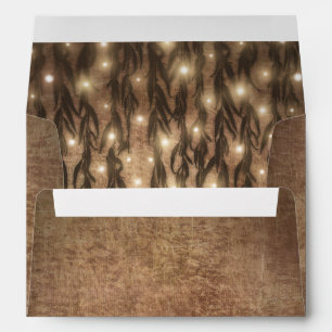 Weeping Willow Tree Branches Vintage Wedding Envelope