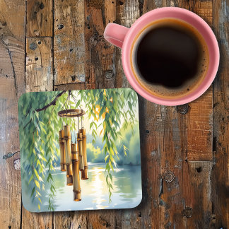 Weeping Willow, Windchimes and Lake Coaster