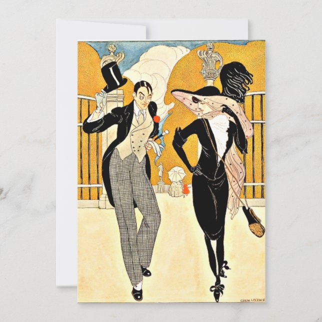 Wegener - An Elegant Couple, 1920s Card (Front)