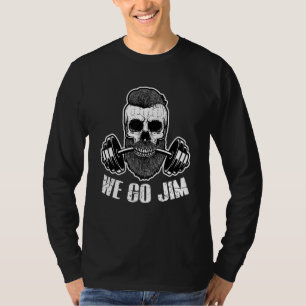 WeGoJim Bro Culture Gym Workout Beard Pump Fitness T-Shirt