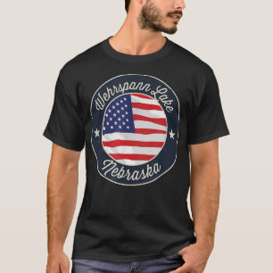 Wehrspann Lake - Patriotic Nebraska Souvenir T-Shi T-Shirt