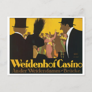 Weidenhof Casino Vintage Travel Poster Postcard
