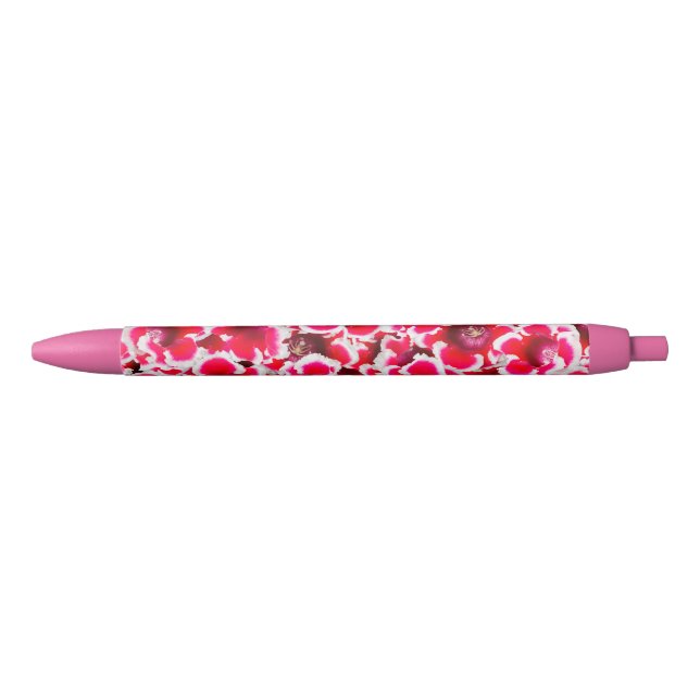 Weigela Florida Flowers Black Ink Pen (Front)
