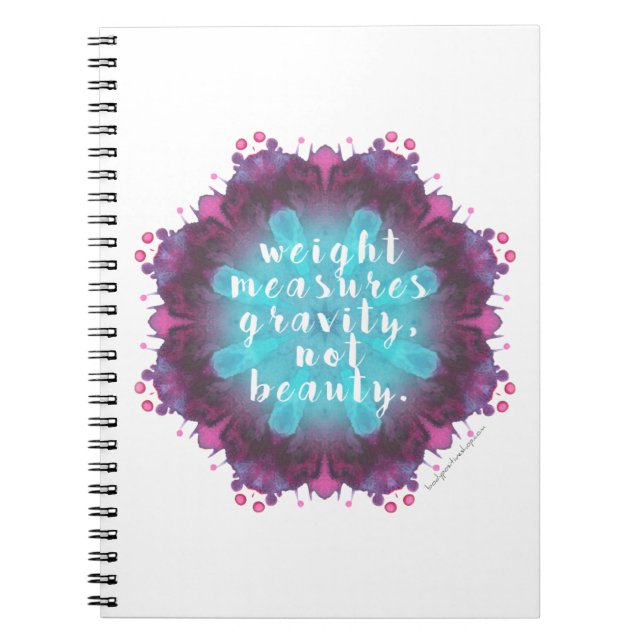Weight Doesn't Measure Beauty - Journal (Front)