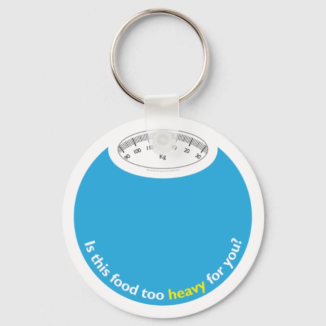 Weight & Health Conscious Key Ring (Front)
