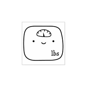 Weight health tracker bullet journal journaling rubber stamp