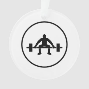 Weight Lift Sign Ornament
