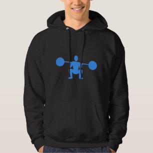 Weight Lifter 01 - Baby Blue Hoodie