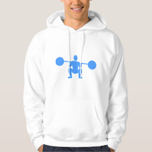Weight Lifter 01 - Baby Blue Hoodie
