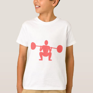 Weight Lifter 01 - Tropical Pink T-Shirt