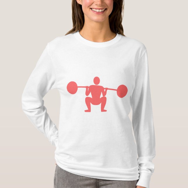 Weight Lifter 01 - Tropical Pink T-Shirt (Front)