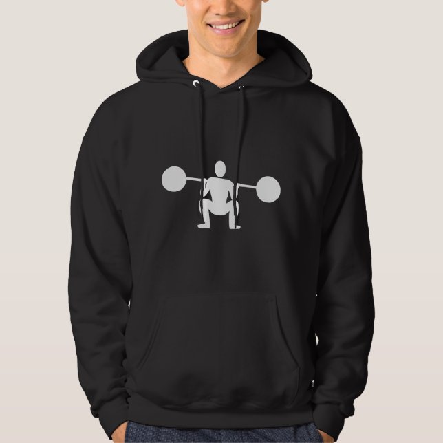 Weight Lifter 01 - White Hoodie (Front)