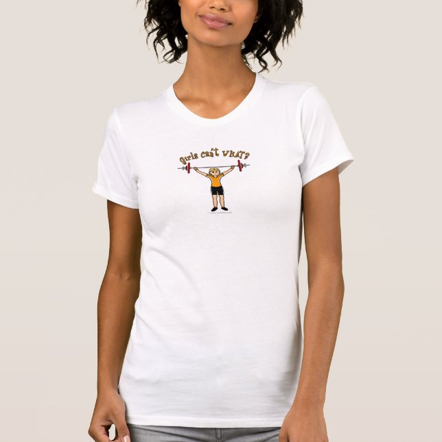 Weight Lifter (Blonde) T-Shirt (Front)