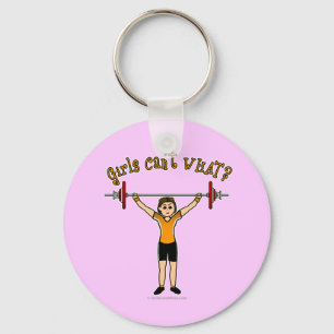 Weight Lifter (Light) Key Ring