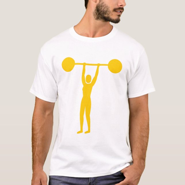 Weight Lifting 02 - Amber T-Shirt (Front)