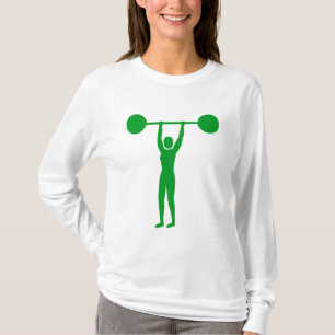 Weight Lifting 02 - Grass Green T-Shirt