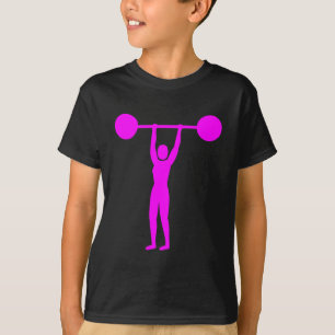 Weight Lifting 02 - Magenta T-Shirt