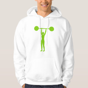 Weight Lifting 02 - Martian Green Hoodie