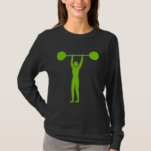 Weight Lifting 02 - Martian Green T-Shirt