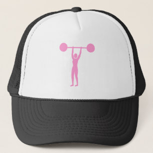 Weight Lifting 02 - Pink Trucker Hat