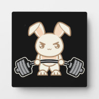 Weight Lifting Bunny Cartoon - Cute Anime Workout