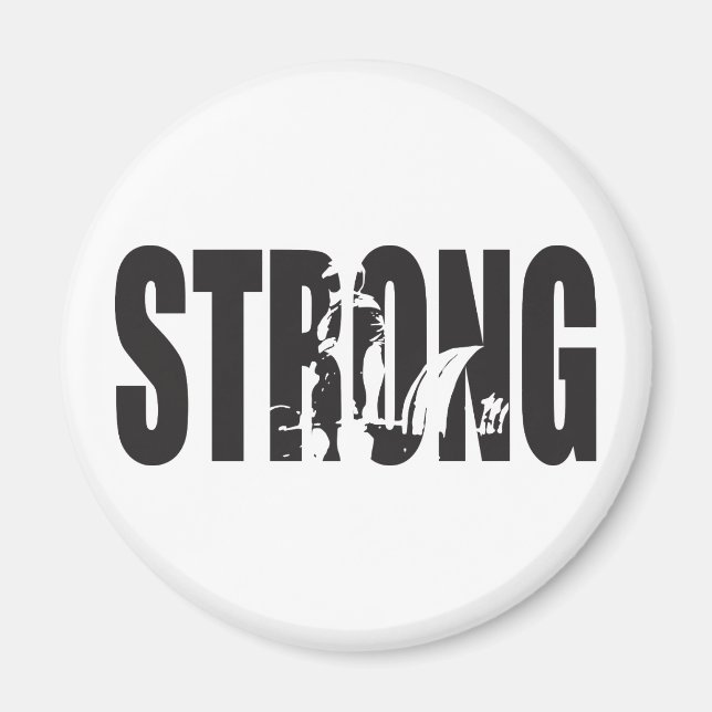 Weight Lifting Motivation - STRONG Magnet (Front)