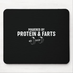 Weight Lifting Powered By Protein And Farts Mouse Pad