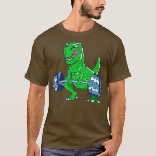 Weight Lifting  Rex Weightlifting Dinosaur yrannos T-Shirt