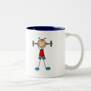 Weight Lifting Tshirts and Gifts Two-Tone Coffee Mug