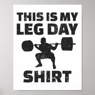 Weight Lifting Weightlifting Bodybuilding This Is  Poster