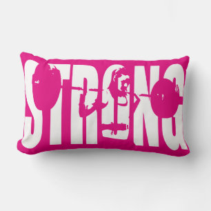 "Weight Lifting" Women's Motivation - STRONG Lumbar Cushion