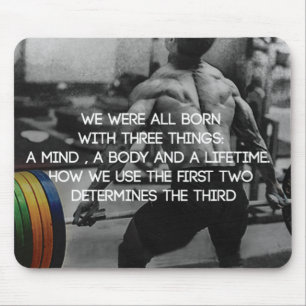"Weight lifting" Workout Motivational Mouse Pad
