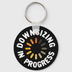 Weight Loss Action Plan Downsizing in Progress Key Ring