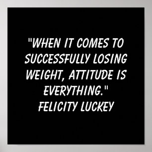 Weight Loss Attitude 3 Poster