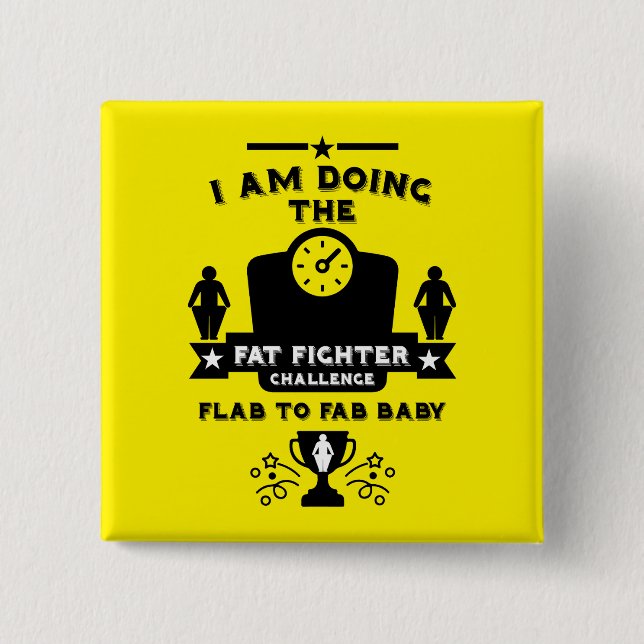Weight Loss Congratulation 15 Cm Square Badge (Front)