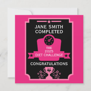 Weight Loss Congratulation Card
