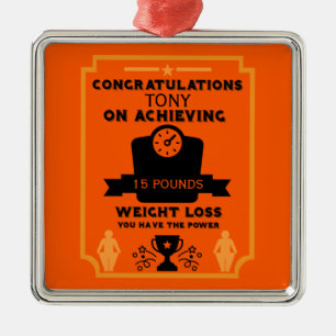 Weight Loss Congratulation Metal Tree Decoration