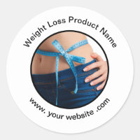 Weight Loss Diet Promotional Sticker Labels