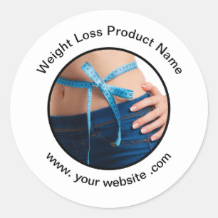 Weight Loss Diet Promotional Sticker Labels