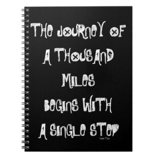 Weight Loss Journal, Black White, Diet Motivation Notebook
